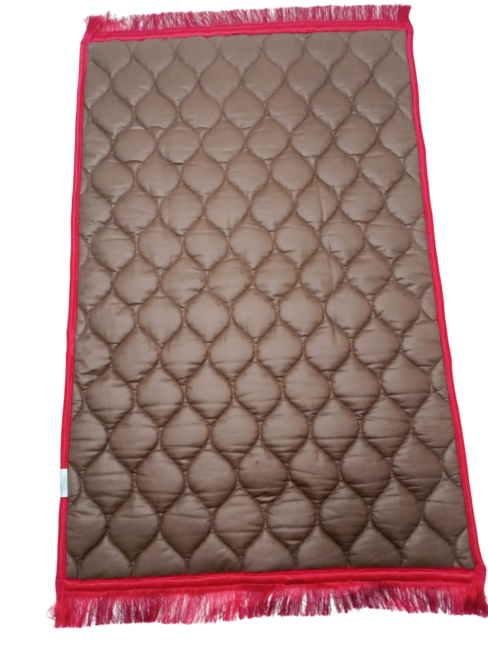 Elegant Velvet Foam-Padded Prayer Mat – Floral Mihrab Design